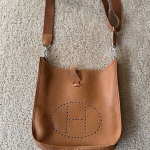 Hermes Brown Leather Bag